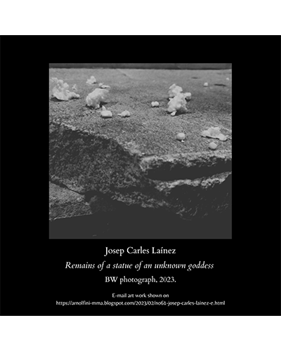 Remains of a statue of an unknown goddess